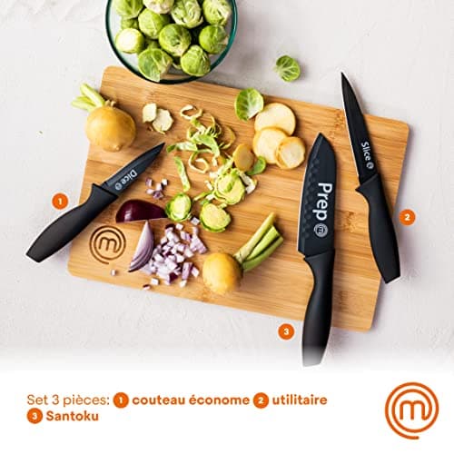 Set de 3 couteaux MasterChef office universel et chef