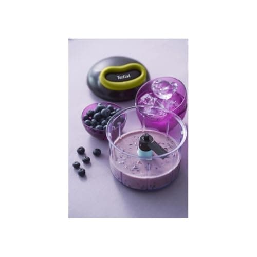 Tefal K1321224 Hachoir Manuel 5 Seconds Engineering, Lame Glace Pilée, Noir, Vert, Transparent