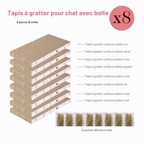 Griffoir carton Catinarla 8 plaques réversibles