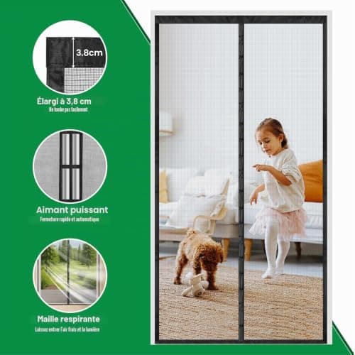 Moustiquaire Magnétique 4UMOR Porte 95x220 cm