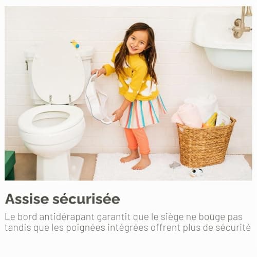 Réducteur WC Munchkin Sturdy poignées et pare-jet