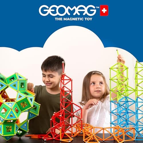 Geomag Classic Rainbow 72 pièces, barres et sphères