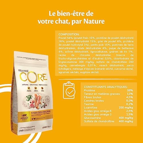 Croquettes Wellness CORE Original Stérilisé 4 kg