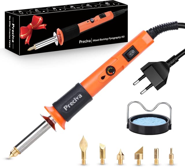 Kit Pyrogravure Bois Preciva - Gravure sur Bois et Cuir