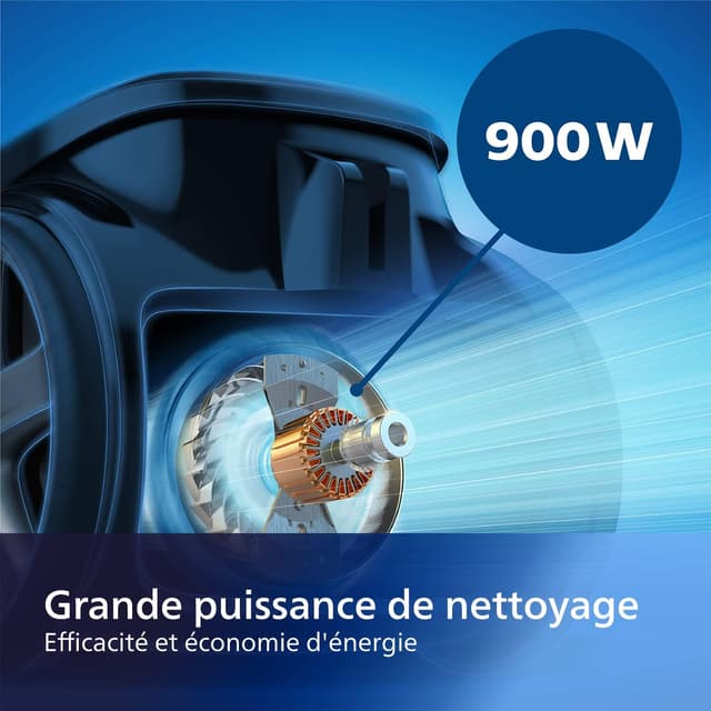Aspirateur Philips Série 2000 - 900W - Filtre Anti-Allergie