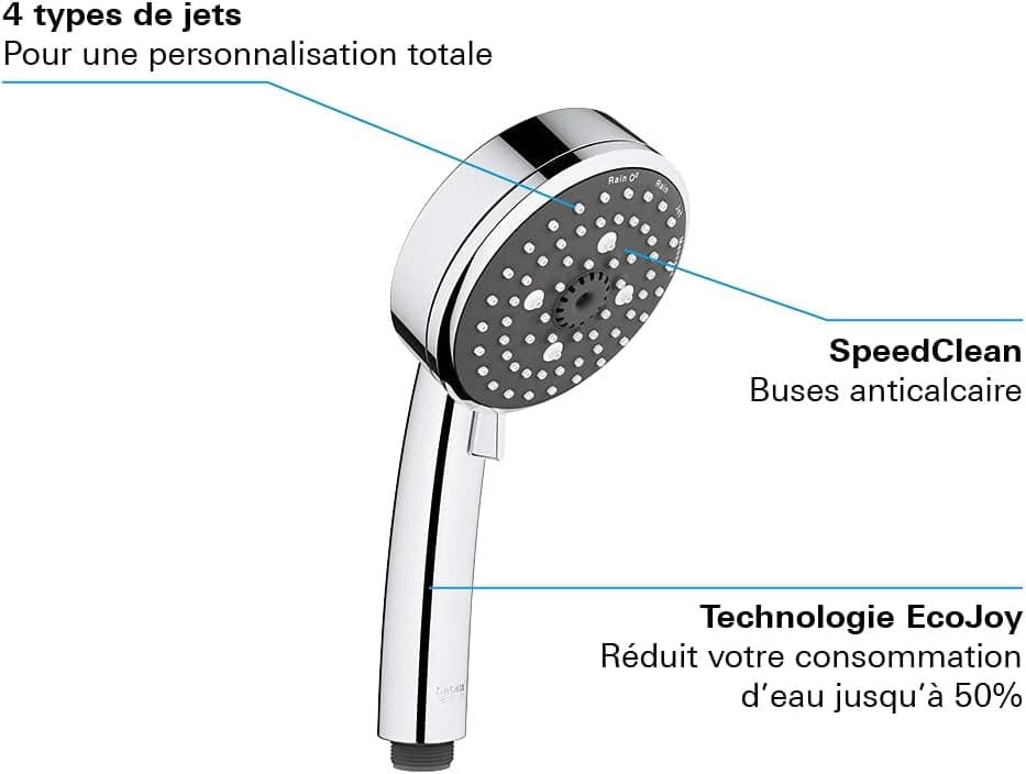 Pommeau de Douche GROHE Vitalio Comfort 100 - 4 Jets