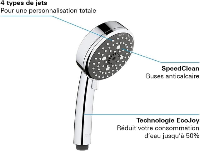 Pommeau de Douche GROHE Vitalio Comfort 100 - 4 Jets