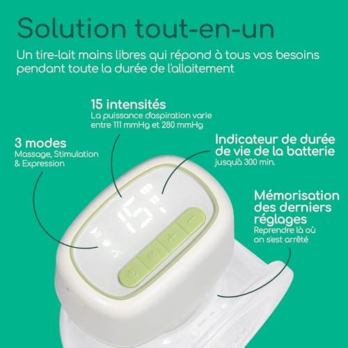 Tire-lait électrique Bebeconfort Discreet mains libres