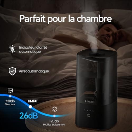 Humidificateur Rosekm 2 L à Ultrasons Silencieux