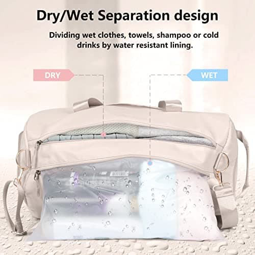 MABROUC Sac Sport Femme Beige