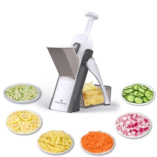 Mandoline ONCE FOR ALL Cuisine Multifonction Inox Gris