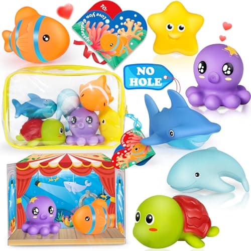 Animaux marins de bain sans trou Oriate, lot de 6 scellés