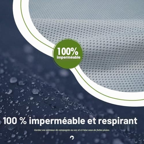 Imperméable Zellar à capuche pour chien moyen à grand