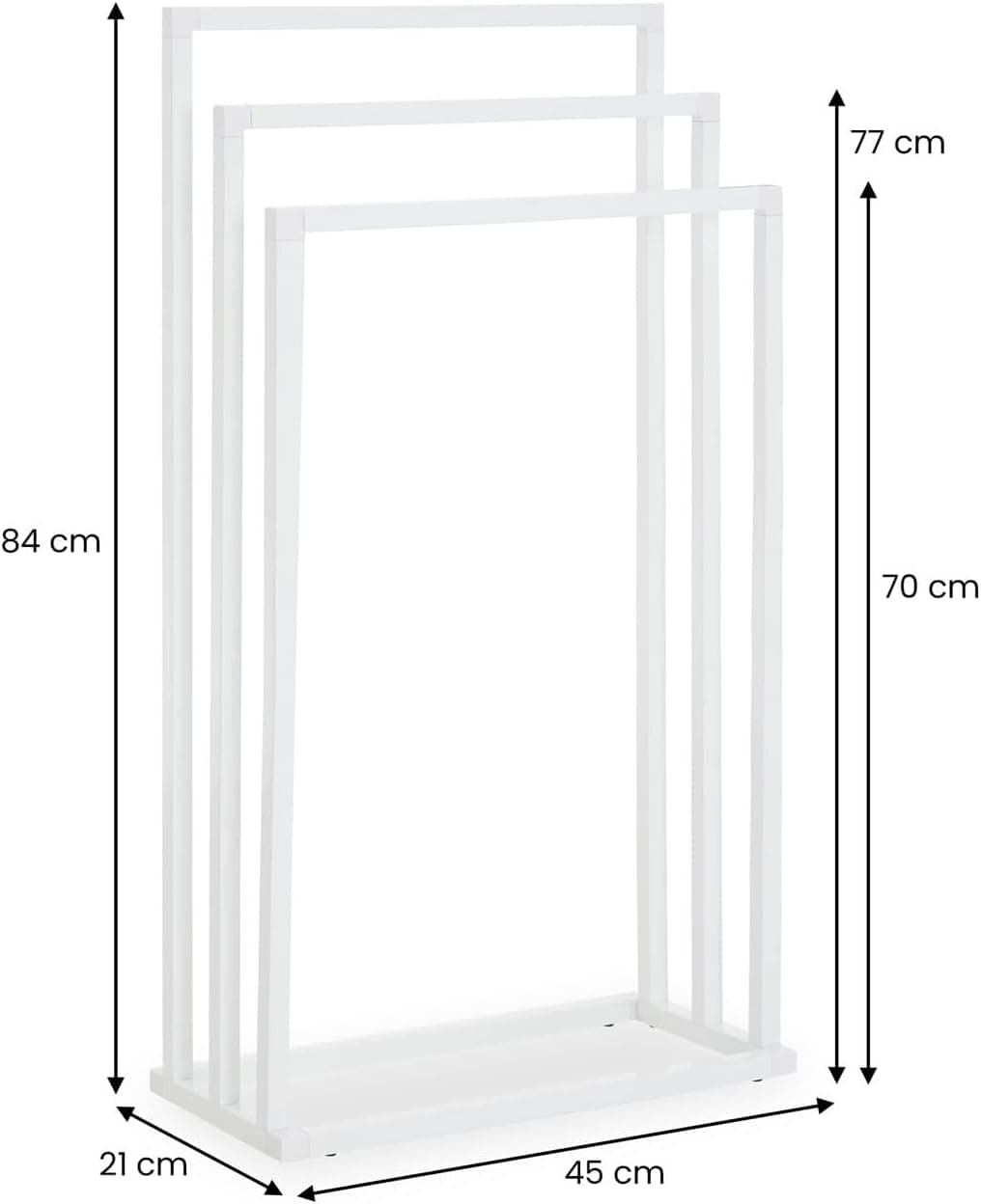 Porte-Serviettes IDIMEX KUNO - Blanc