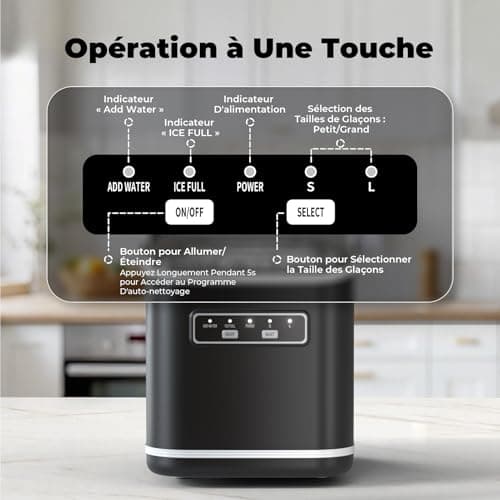 Machine à Glaçons Acmeenjoy 12 kg/24h, 2 Tailles