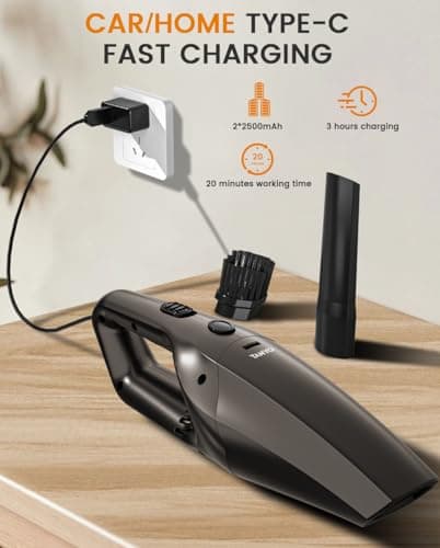 TANYO Aspirateur à Main 12000Pa Sans Fil