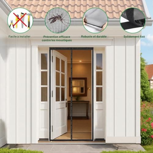Moustiquaire Magnétique 4UMOR Porte 95x220 cm