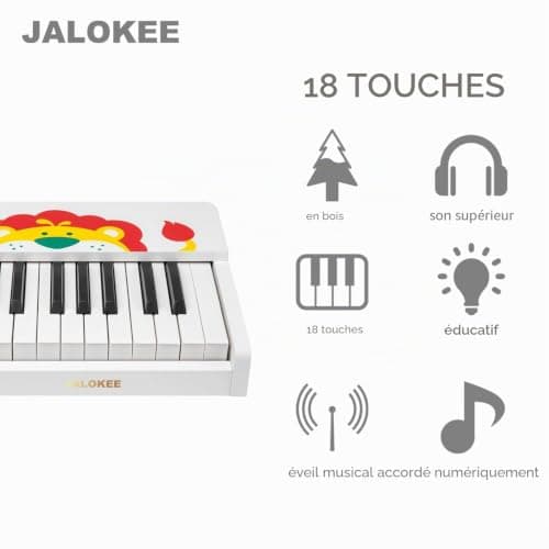 Piano droit en bois JALOKEE SLW818 18 touches