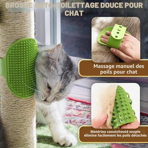 Griffoir Fantasreen poteau sisal avec auto-groomer