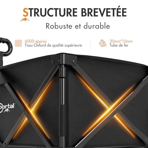 Chariot de Plage PORTAL 200 L - Roues 20 cm