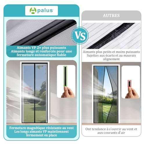Moustiquaire Magnétique Apalus VP Porte 90x210 cm