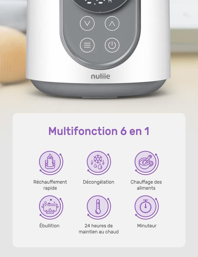 Chauffe-biberon Nuliie 6 en 1