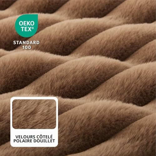 Panier Bedsure Orthopédique 89x64 Velours Côtelé