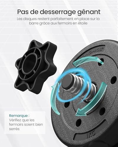 Haltères 2 en 1 30 kg SYL30HBK