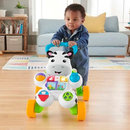 Trotteur Zèbre Fisher-Price Apprends avec Moi à Pousser