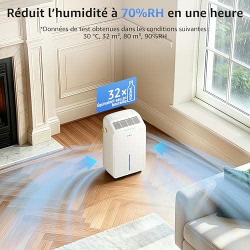 Déshumidificateur KNKA PD22SC 16 L/jour hygrostat réglable