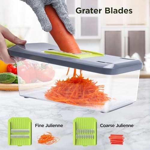 Mandoline MILcea Cuisine Multifonctions 6 lames inox