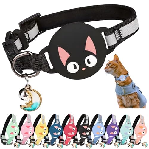 Collier chat KittyTag KTCC-202401 avec étui AirTag