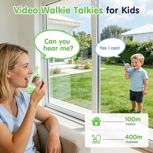 Talkie-Walkie Vidéo Enfant Gofunly Rechargeable Lot de 2