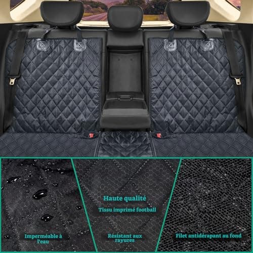 Housse de banquette ANOSOSPECIAL pour chien, noire