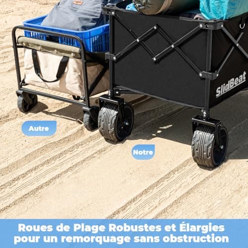 Chariot de Plage SLIDBEAT 330 L - Roues 18 cm