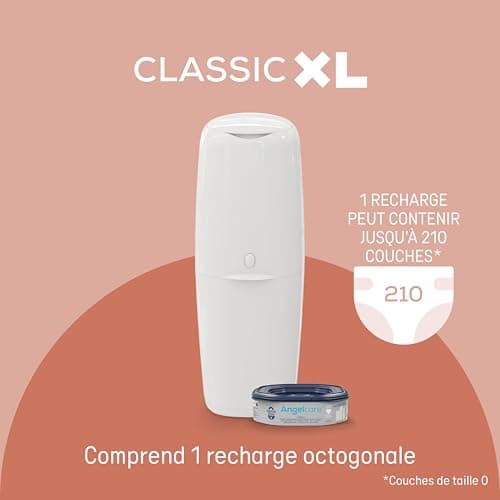 Poubelle à couches Angelcare Classic XL grand format