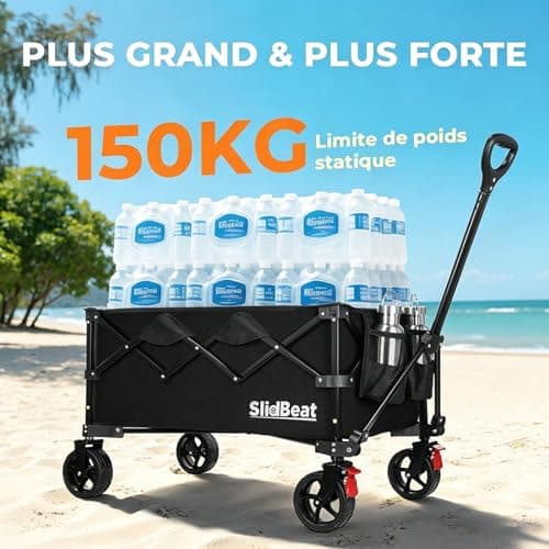 Chariot SLIDBEAT Toile Lavable - Double Frein 150 kg