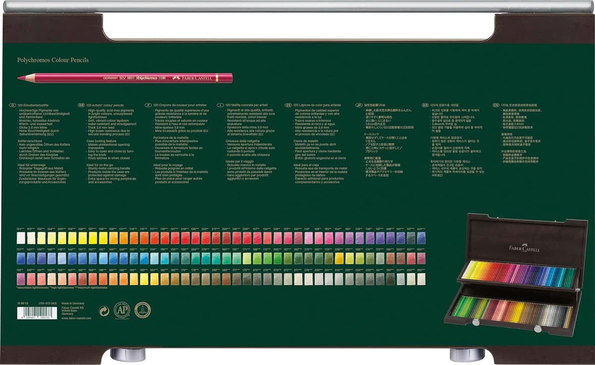 Faber-Castell Polychromos - Coffret 120 Crayons