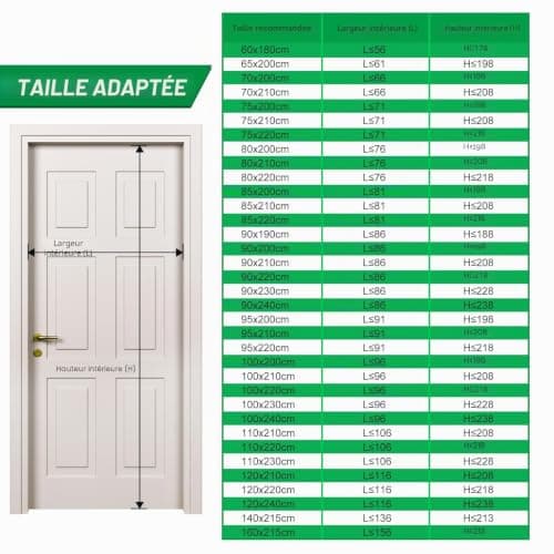 Moustiquaire Magnétique 4UMOR Porte 95x220 cm