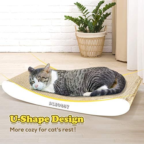 Griffoir chat Aibuddy carton réversible 44 cm