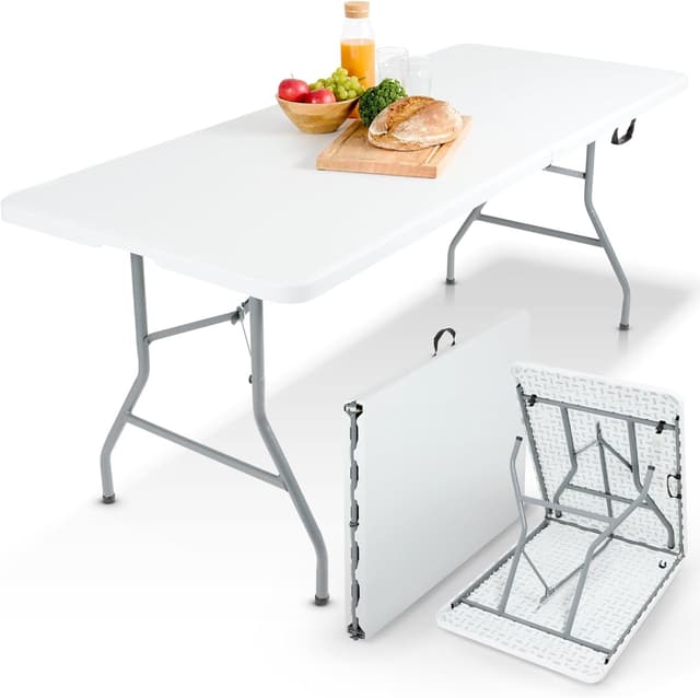 Table de Buffet Pliante AREBOS - 182x74x74cm