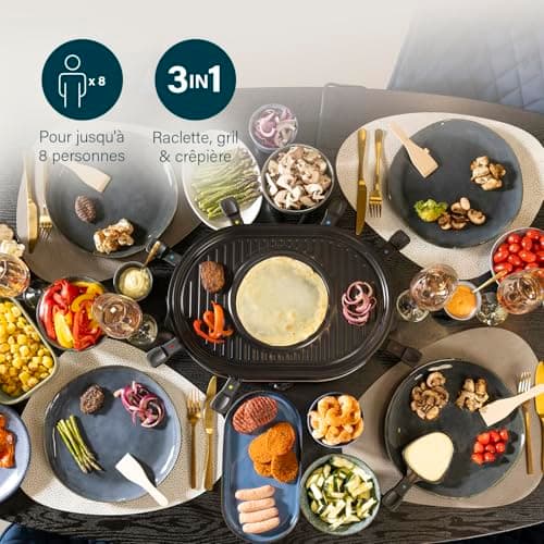 Princess Raclette Gril Party 8 Ovale