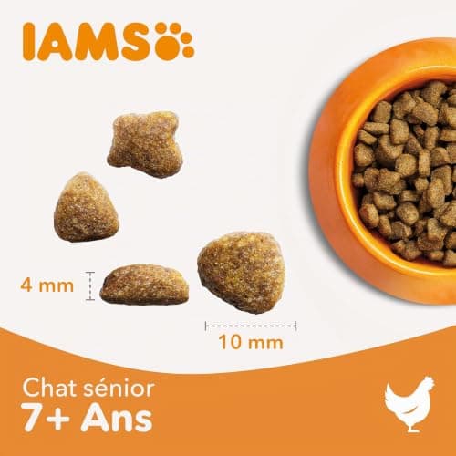 Croquettes IAMS Chat Senior 7+ Poulet Frais 3 kg