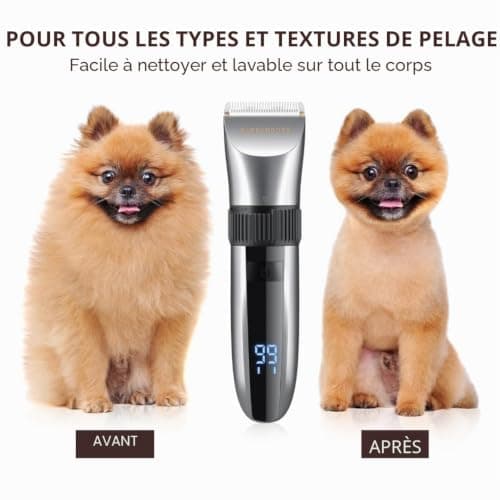 Tondeuse chien BarberBoss QR-9082 sans fil silencieuse