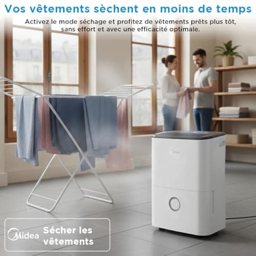 Déshumidificateur Midea 20L WiFi Compresseur R290