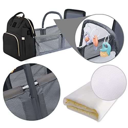 Sac à Langer LEcylankEr avec Lit Bébé Pliant Intégré
