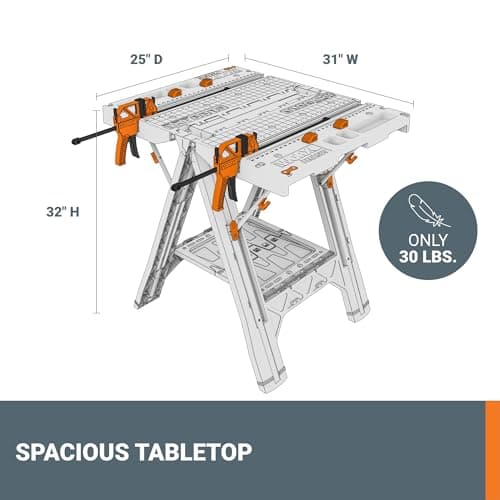 WORX WX051 Pegasus Table Travail Chevalet