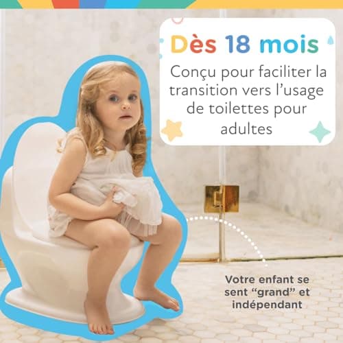 Pot Nuby My Real Potty avec bruit de chasse d'eau