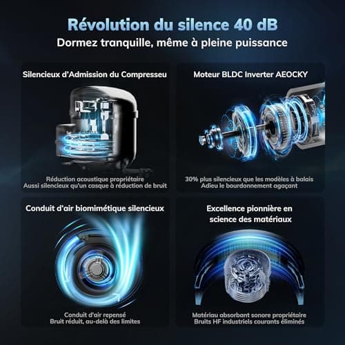Déshumidificateur AEOCKY Boreas 25 L/j 50 m²