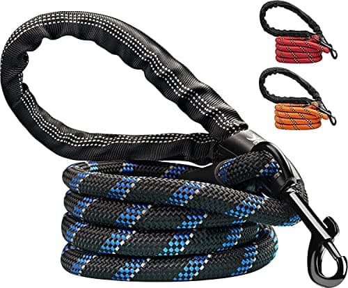 Laisse corde Candure Blauw-5ft 1,52 m poignée rembourrée